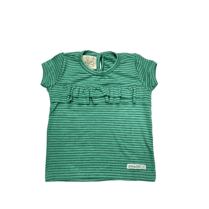 Blusa Listas Camadas Verde-1054607