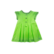 Carregar imagem no visualizador da galeria, Vestido Liso Com Vivo Contraste Verde-1052845
