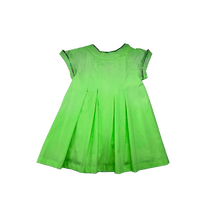 Carregar imagem no visualizador da galeria, Vestido Liso Com Vivo Contraste Verde-1052846
