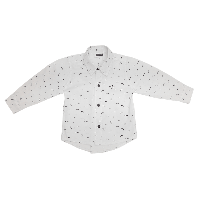 Camisa Ml Setas 0819 Branco-1054155
